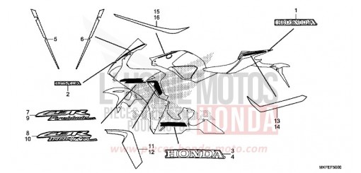 MARCA/STRISCIA (1) CBR1000RAK di 2019